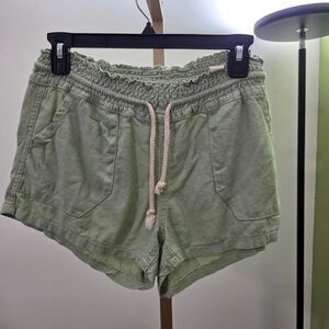April Women's Green and Khaki Shorts